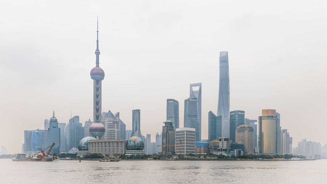 An illustrative city skyline in China